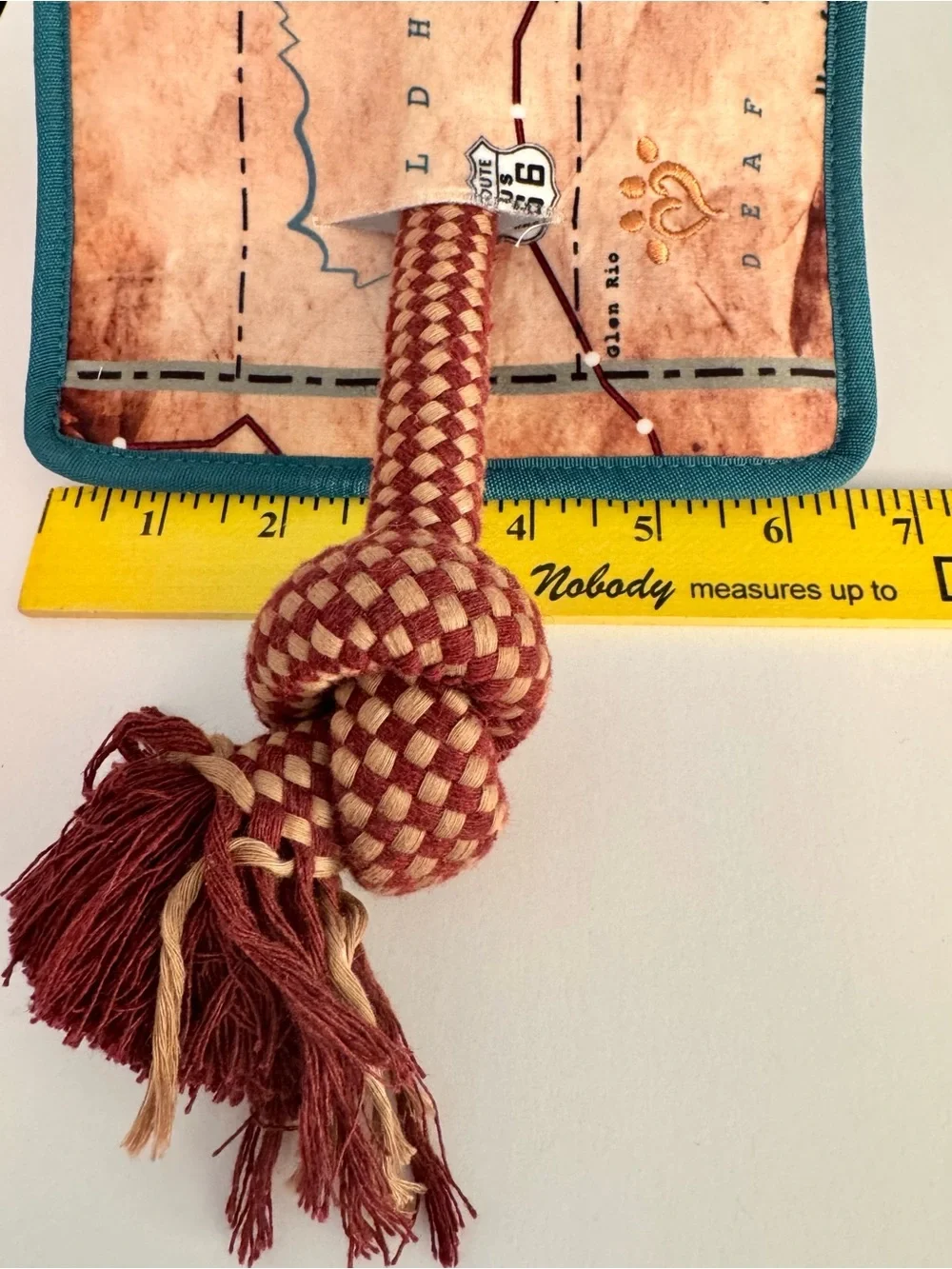 MuttNation On The Road Map Tug Dog Rope Toy Combo